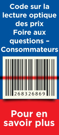 Code sur la lecture optique des prix Fore aus questions - Consommateurs. Pour en savoir plus